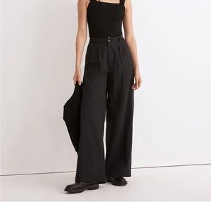 Madewell The Harlow Wide-Leg Pant in black